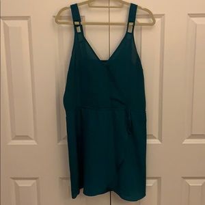 Emerald Green Wrap Style Dress